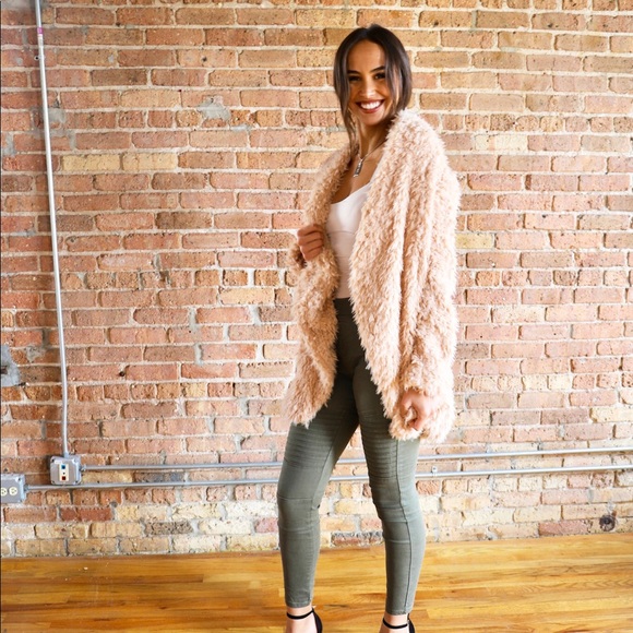 NWT Teddy Faux Fur Open Jacket - Picture 2 of 5